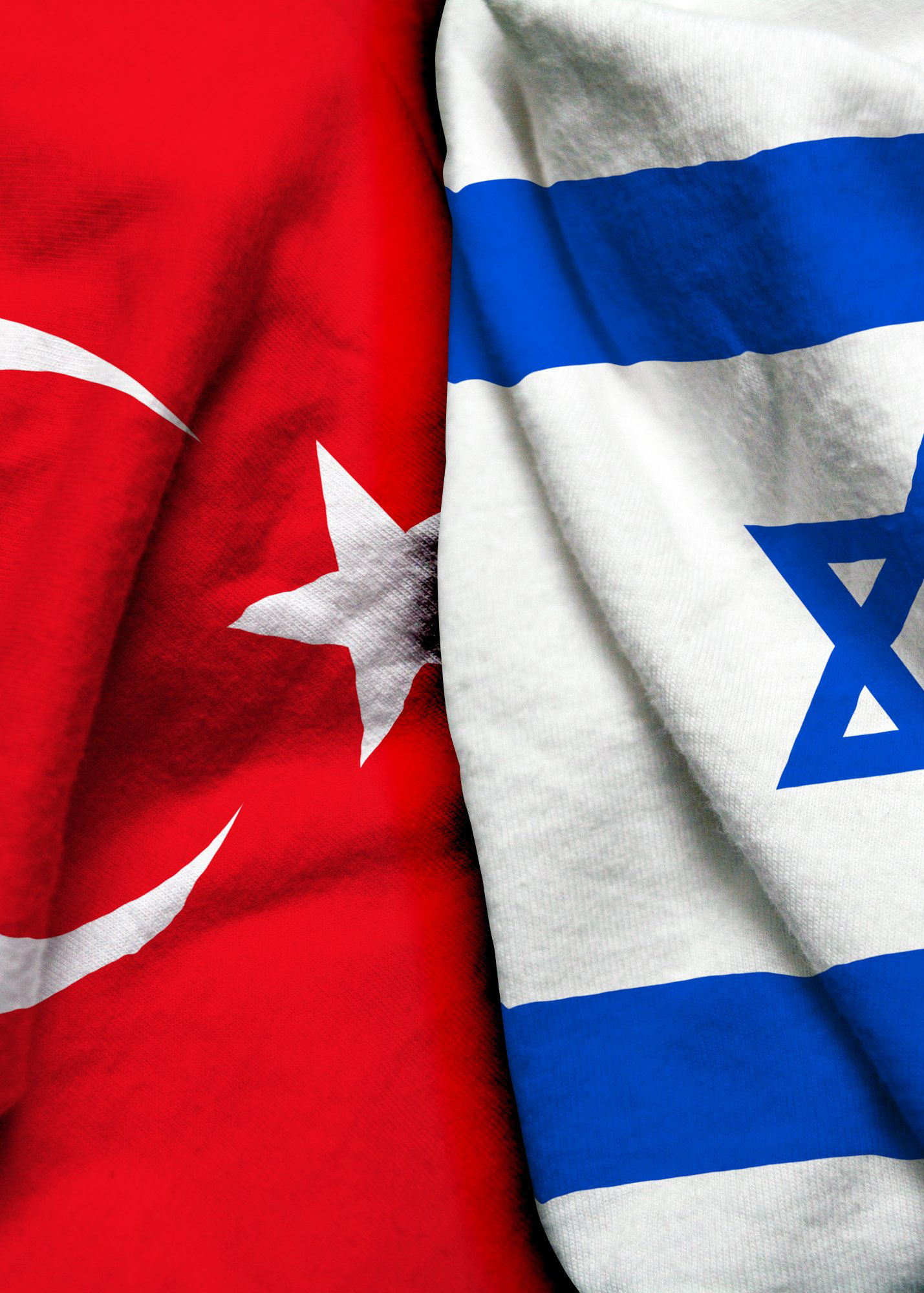 images of the israeli and turkish flags next to eachother
