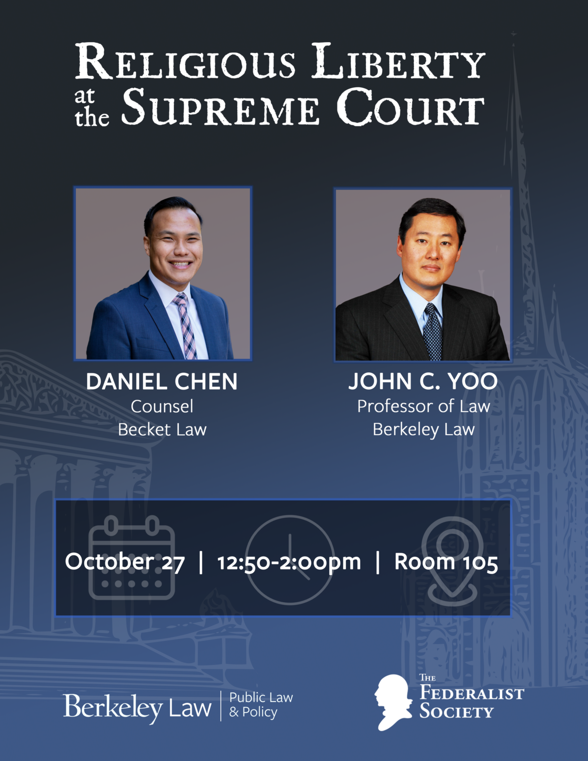 Religious Liberty in the Supreme Court Event Flyer