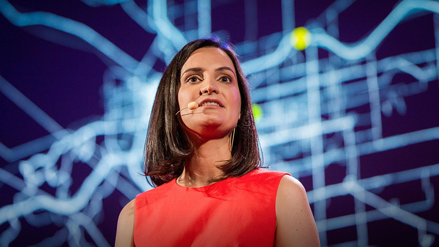 Catherine Crump giving TED Talk