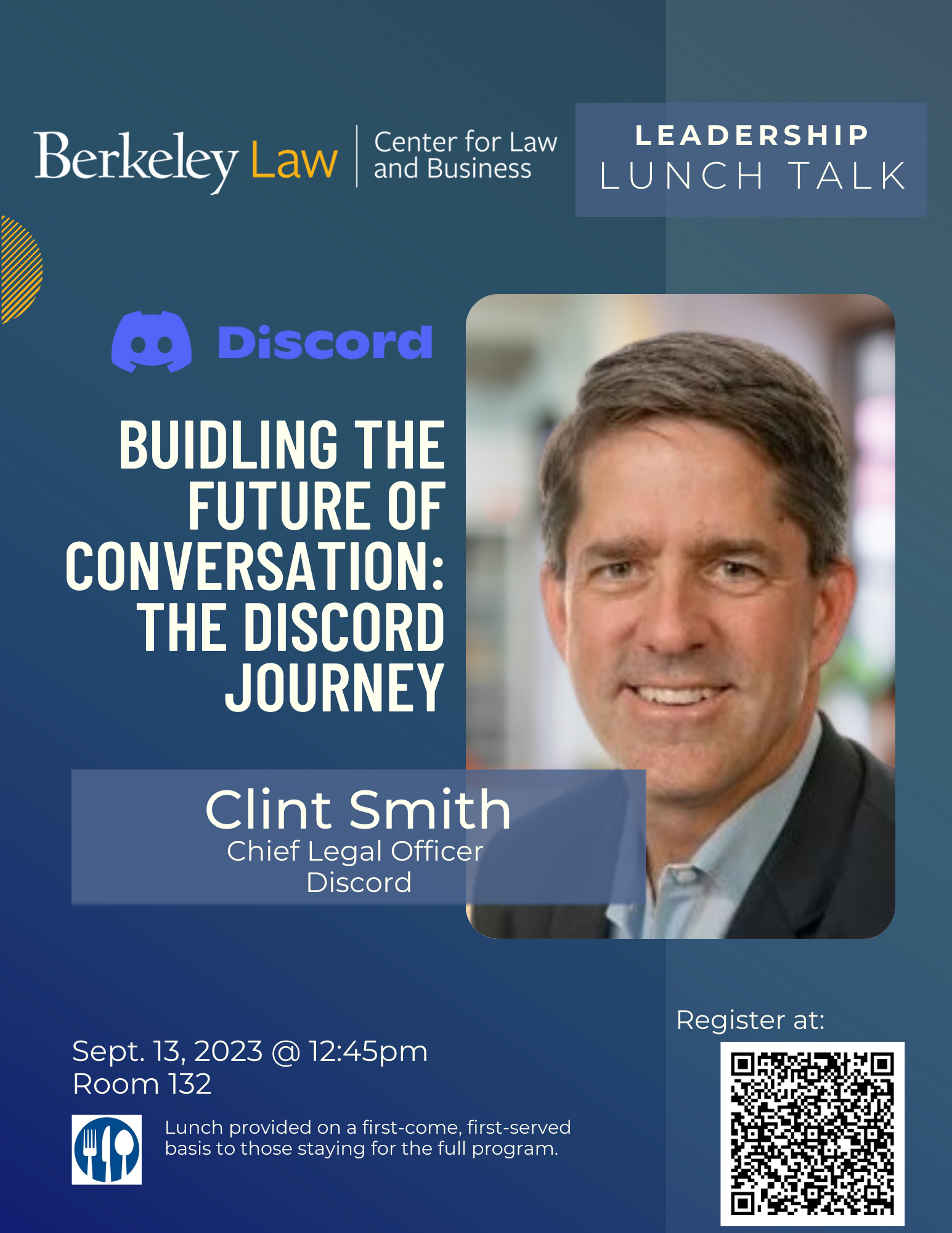 Clint Smith Lunch Talk Flyer