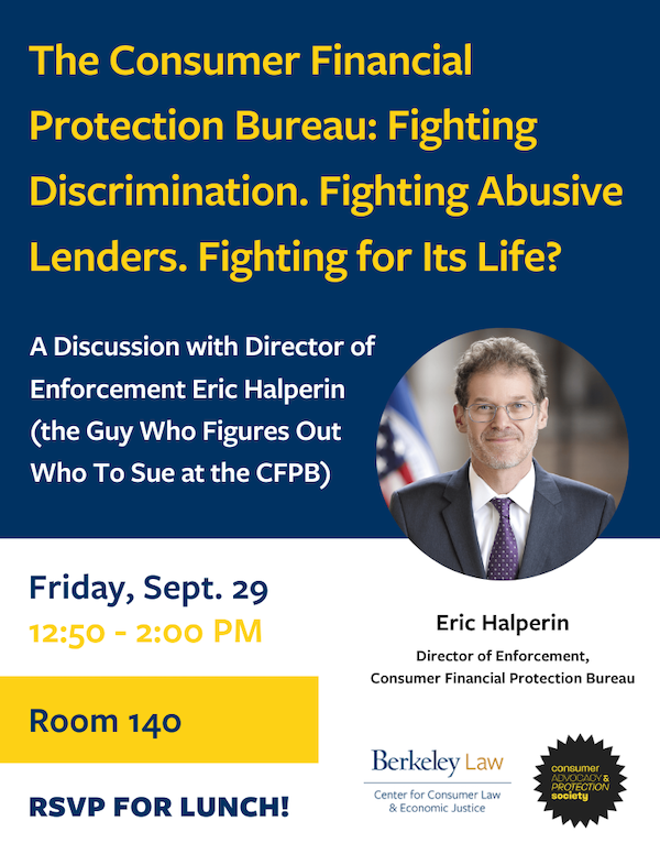Halperin event flyer
