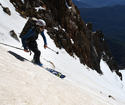 Max Fischer skiing