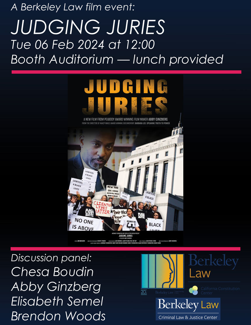 Judging Juries film screening flyer