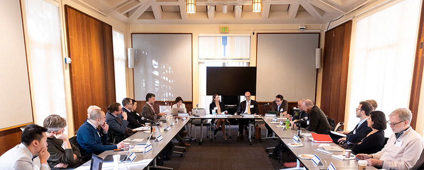 Group of people around conference table