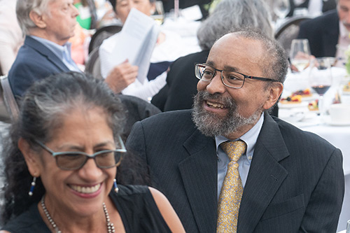 Christopher Edley with Maria Echaveste at award ceremony