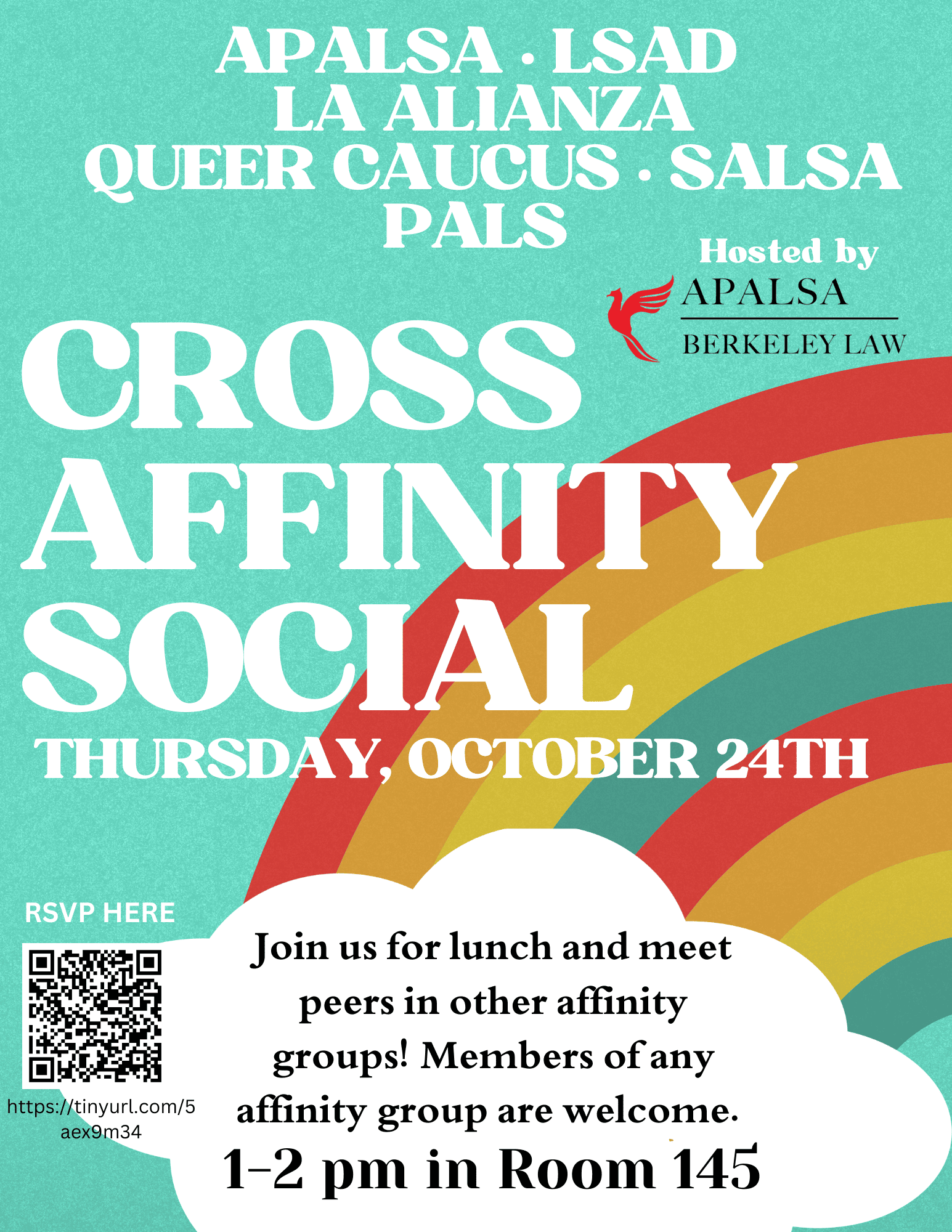 Rainbow with description for cross affinity social