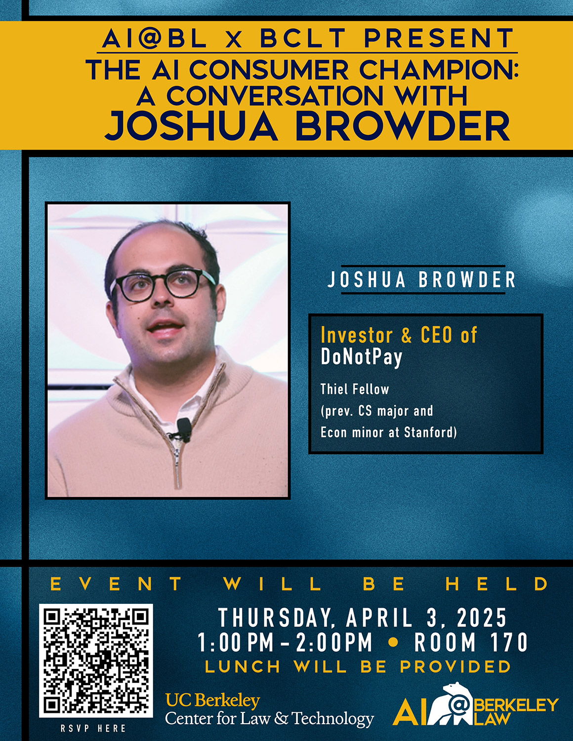AI @ BL event flyer - Browder