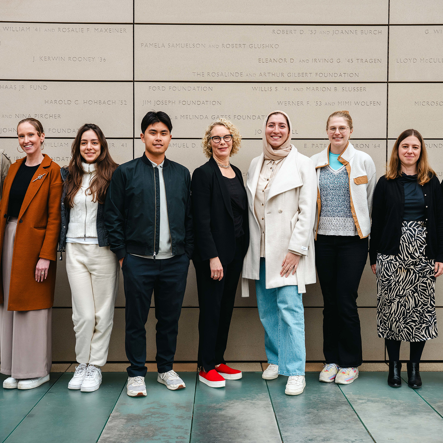 Clinic students posing outside