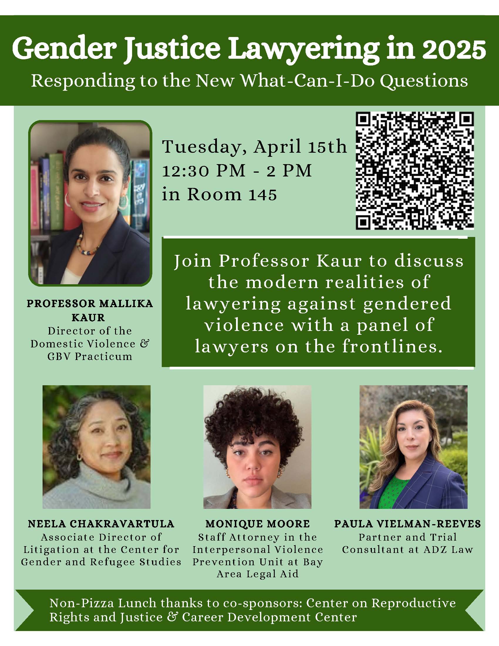 Gender Justice Lawyering in 2025: Responding to the New What-Can-I-Do Questions Flyer
