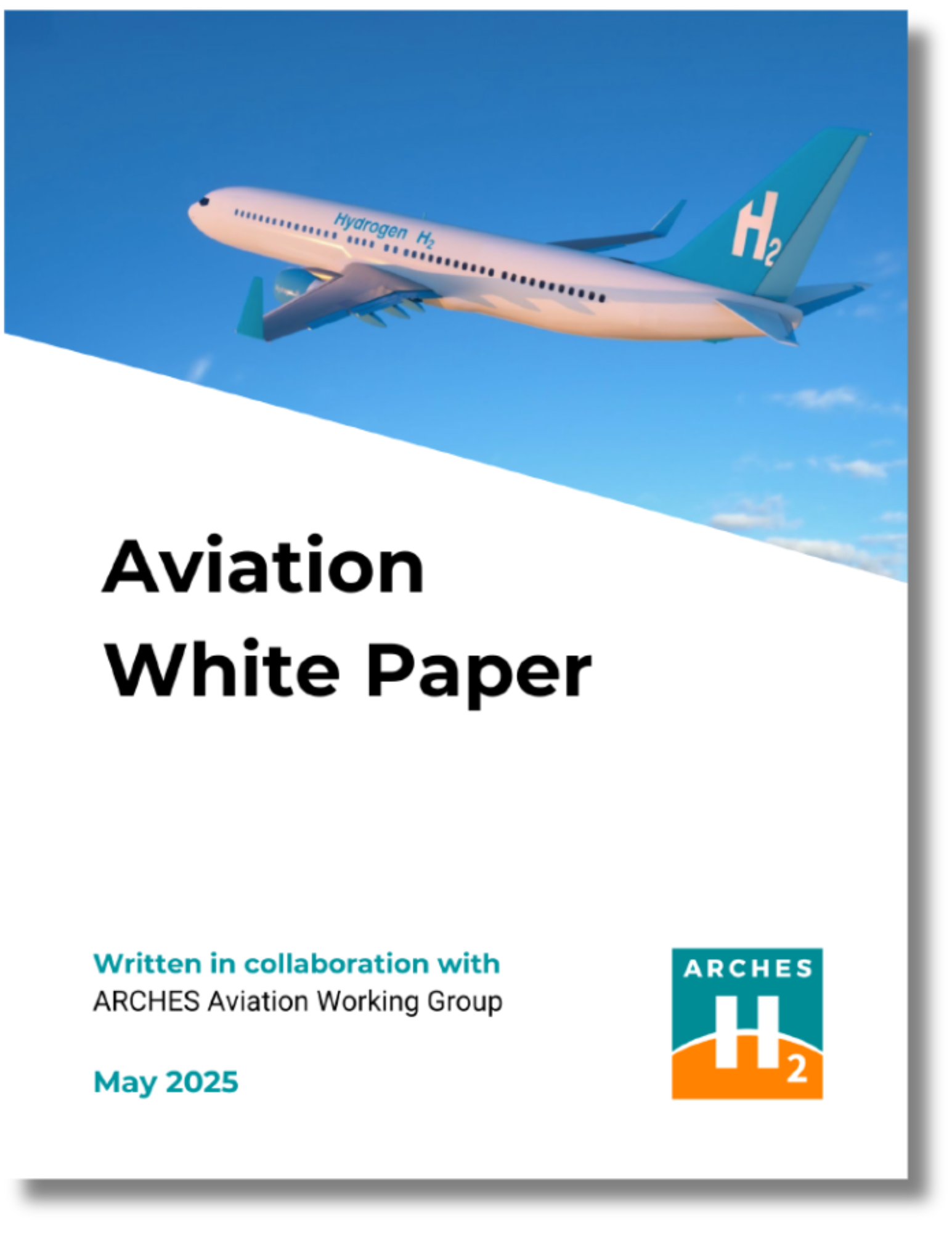 Report cover featuring the title and an airplane.