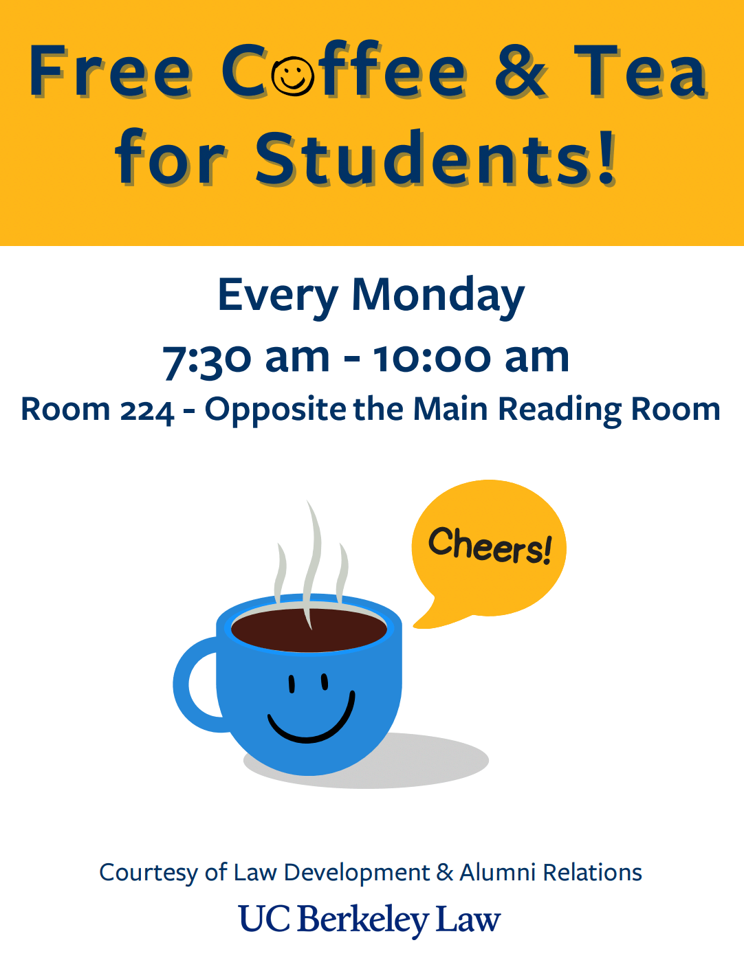 Free Coffee and Tea flyer